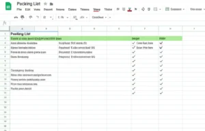 Featured image for How Do I Make a Packing List in Google Sheets 7 Easy Steps 2025