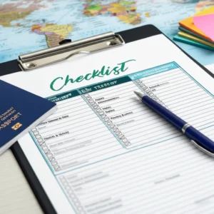 Featured image for How to Create the Ultimate 13-Point International Travel Checklist 2025