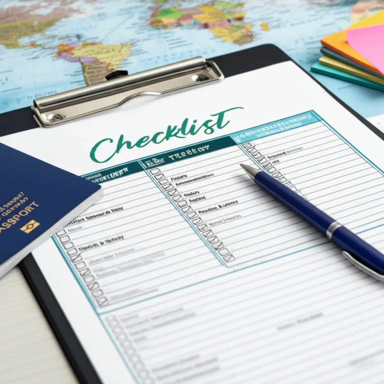 Featured image for How to Create the Ultimate 13-Point International Travel Checklist 2025