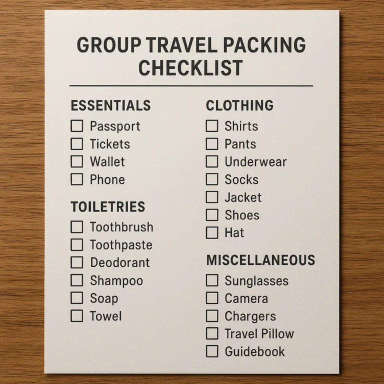 Featured image for 12 Essential Travel Checklist Tips for Group Travel Planning 2026