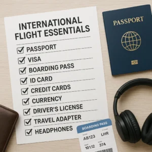 Featured image for 10 Essential Items for Your International Flight 2026