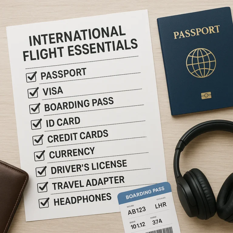 Featured image for 10 Essential Items for Your International Flight 2026