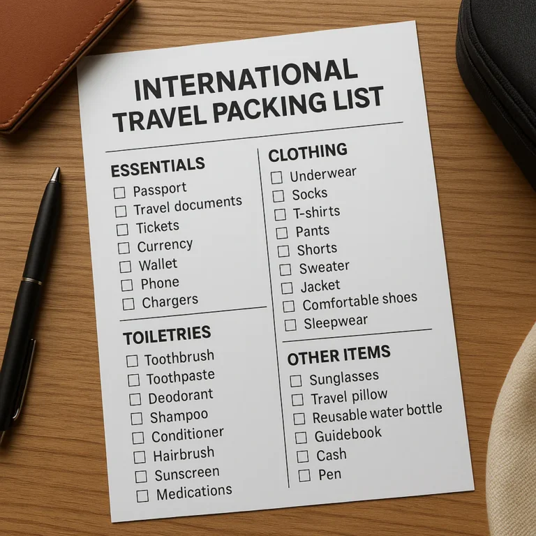 Featured image for 25-Item International Packing Checklist for a Week 2026