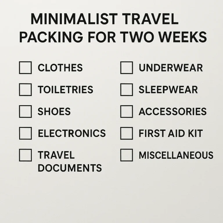 Featured image for How to Pack Minimally for 2 Weeks The Ultimate 8-Step Guide 2026