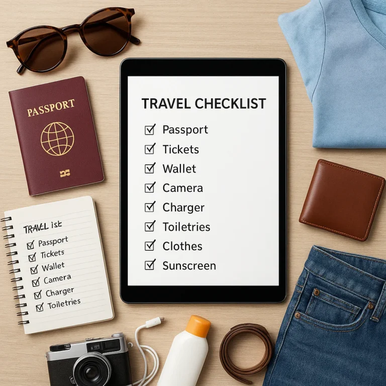 Featured image for Ultimate Free Travel Checklist Template 50 Items 2026