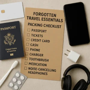 Featured image for 25 Commonly Forgotten International Travel Items 2026