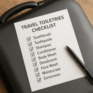 Featured image for 25 Essential Travel Toiletries You Actually Need 2026