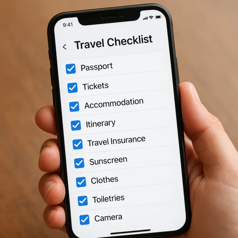 Featured image for 5 Key Features of a Good Travel Checklist App 2026