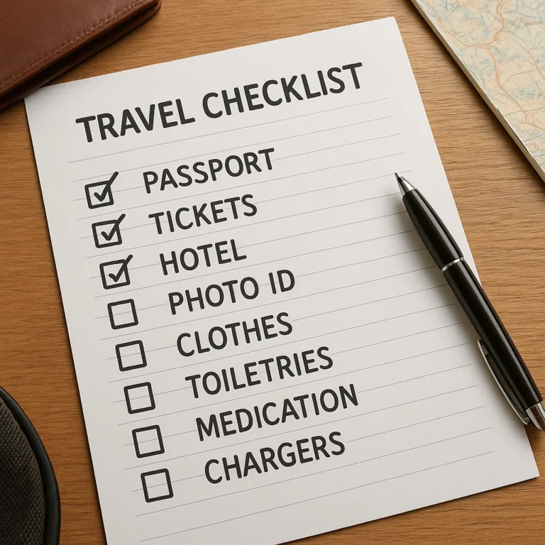 Featured image for 50 Item Travel Checklist with Reminders Never Forget a Thing 2026