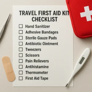 Featured image for 25 Essential Health Items for Your Pre-Travel Checklist 2026