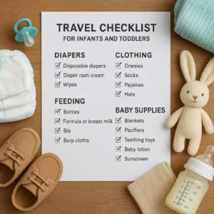 Featured image for The Ultimate 65-Item Travel Checklist for Infants Todlers 2026